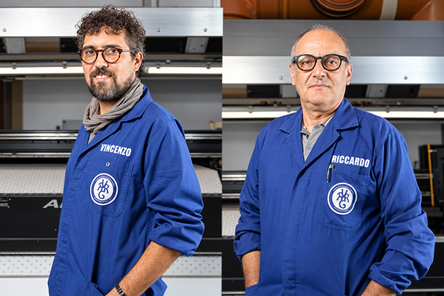 Vincenzo e Riccardo del team VRG Texprint Solution ad Andria