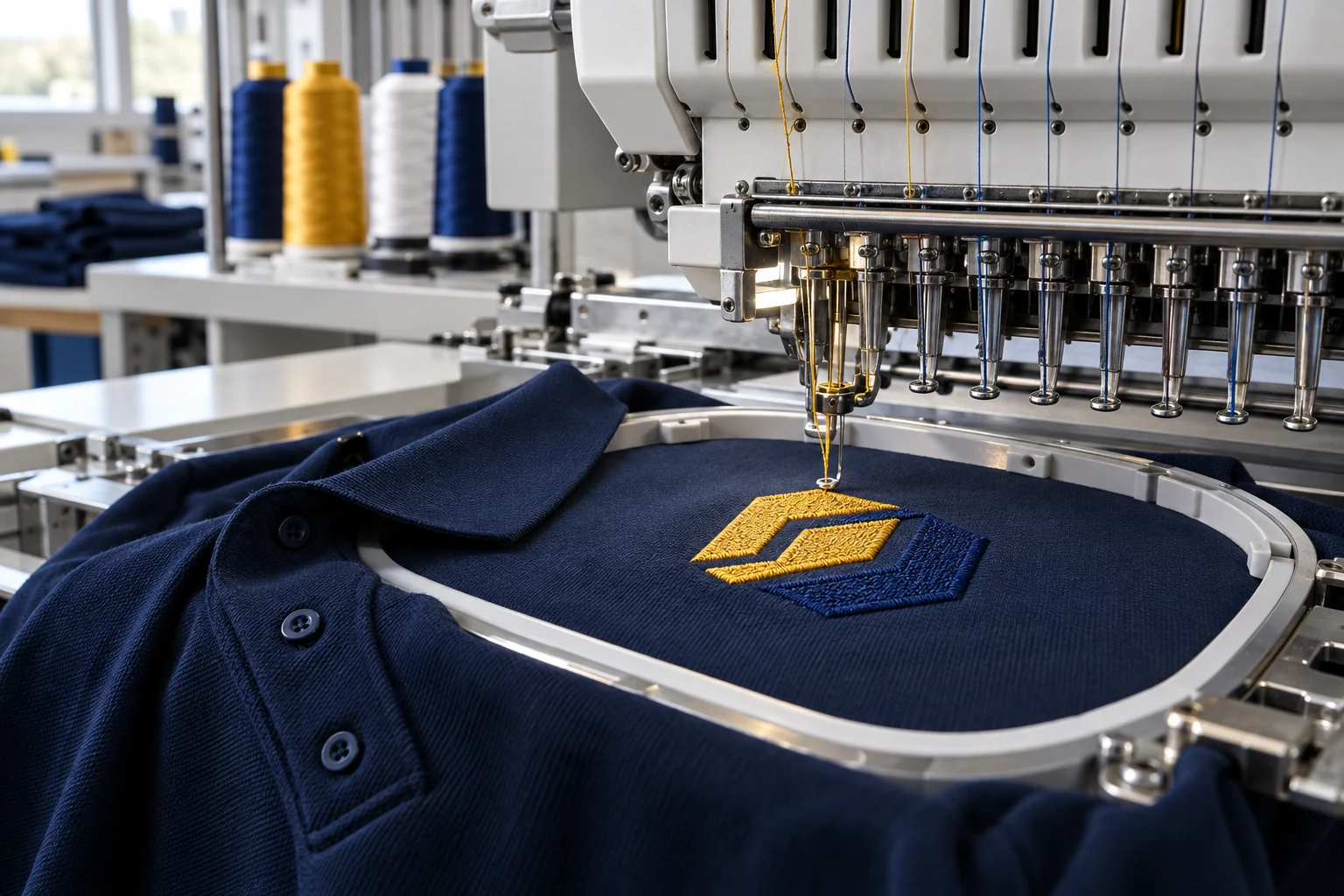 Esempio illustrativo di ricamo su abbigliamento